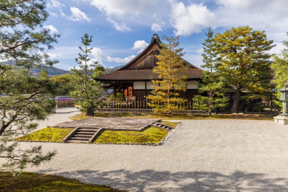 Godai-do Hall (Hall of the Five Wisdom Kings) in Daikakuji Temple