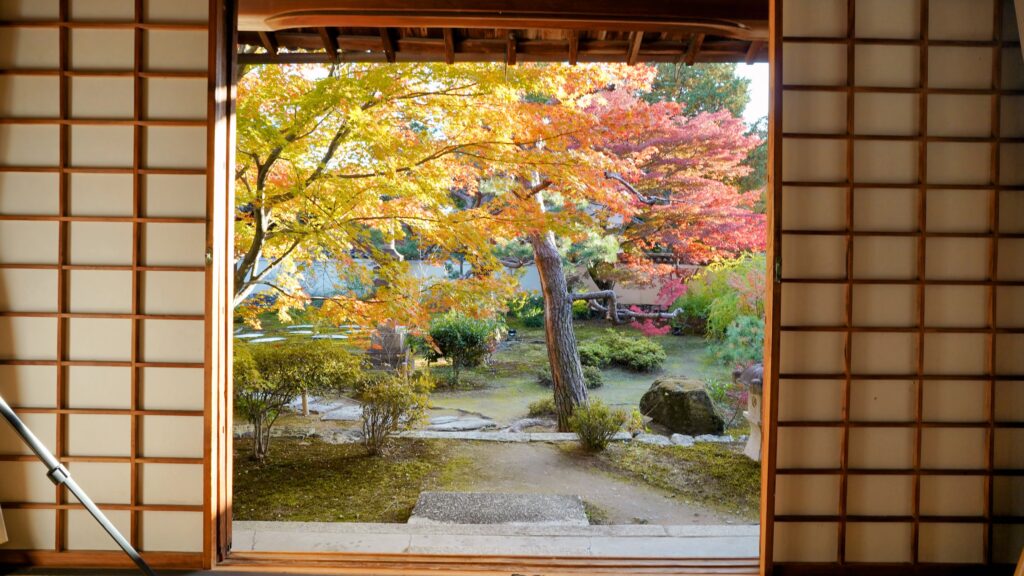 Autumn Leaves in Rokuouin Temple